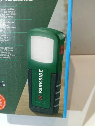Linterna LED Recargable Batería Litio PARKSIDE