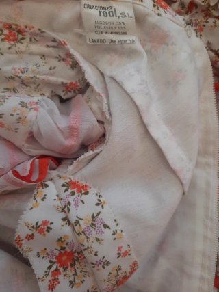 Traje Flamenca Niña Talla 6 Años