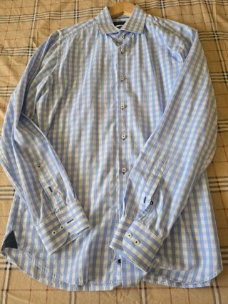 Camicia Tommy Hilfiger a quadri blu e bianchi