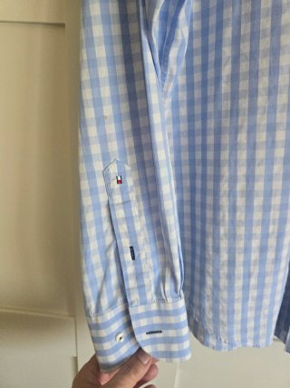 Camicia Tommy Hilfiger a quadri blu e bianchi