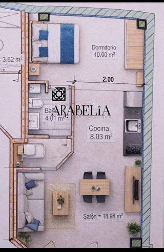 Estudio en venta en Santa Rosa - Valdeolleros en Córdoba