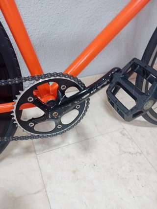 Bicicleta Fixie Naranja