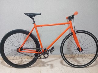 Bicicleta Fixie Naranja