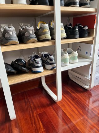 Estantería Zapatero Metálica y Madera