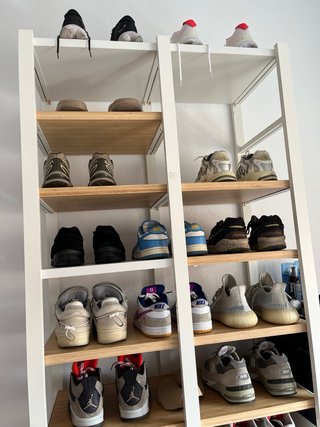 Estantería Zapatero Metálica y Madera