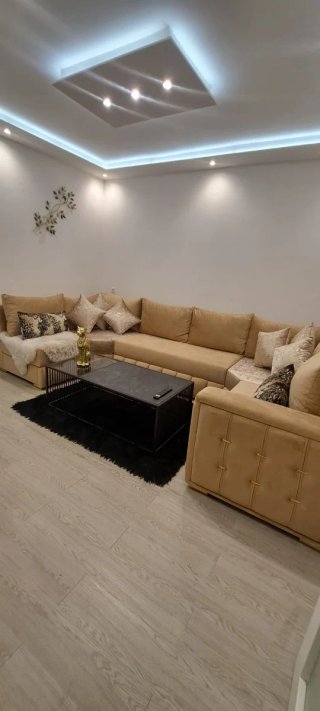 Sofá modular beige a medida