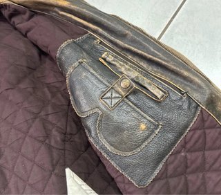 Giacca Pelle Vintage Old Brown