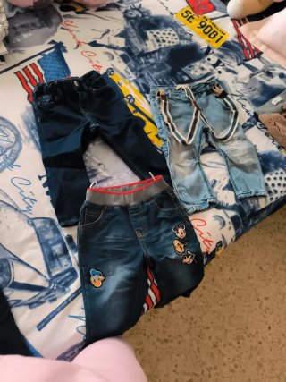 Lote Vaqueros Bebé Tallas 6m, 9m, 12m