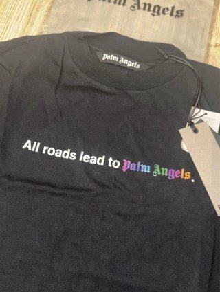 Maglietta Palm Angels nera nuova