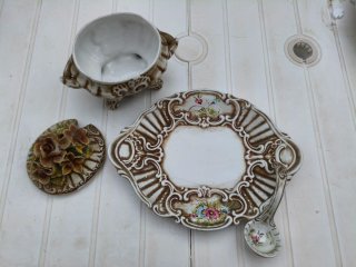 Sopera Vintage italiana estilo Capodimonte