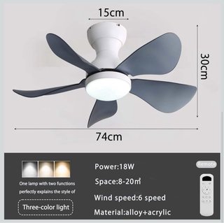 Ventilador Techo Luz Ajustable 6 Vel