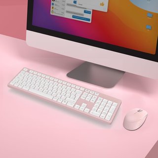 - LeadsaiL teclado y ratón inalámbrico ergonómic