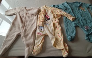 Pack 3 peleles invierno 0-3 meses