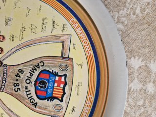 Plato Decorativo Barça Campeones Liga 84-85