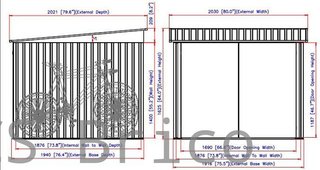 Caseta Metálica Guarda Bicicletas 202x196x140 cm - Duramax