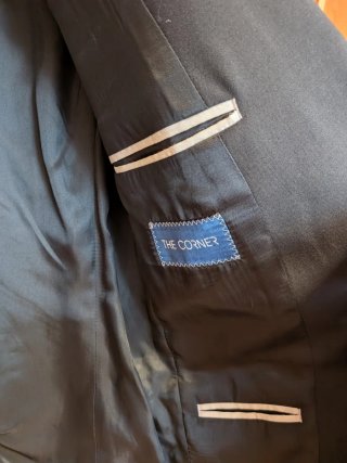 Traje negro hombre