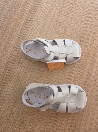 Sandalias Blanditos Piel Gris