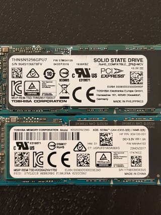 Lote 2x 256Gb NVMe Toshiba SSD M.2 +92%