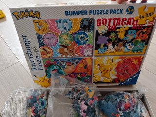 Pack 4 Puzzles Ravensburger Pokémon 100 Piezas