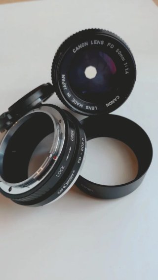 Canon FD 50mm 1:1.4 + Adattatore EOS R