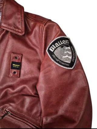 Giacca in pelle Blauer rossa taglia S