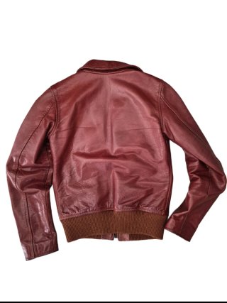Giacca in pelle Blauer rossa taglia S