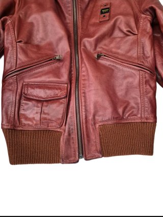 Giacca in pelle Blauer rossa taglia S