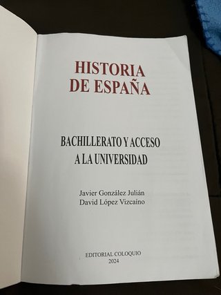Libro historia de españa 2 bachillerato