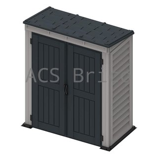 Caseta PVC Yardmate Pent Plus 91x170x202 cm - Duramax