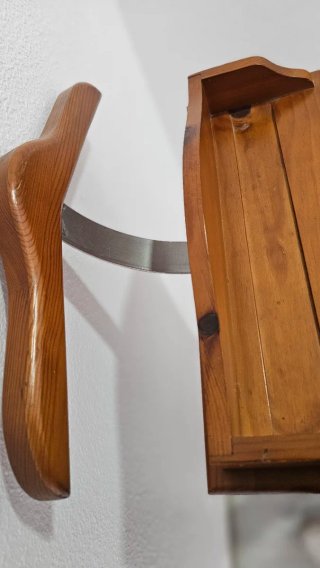 Galán de noche madera maciza con cajón