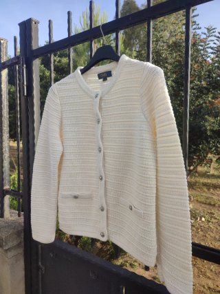 Giacca donna OVS beige/bianca