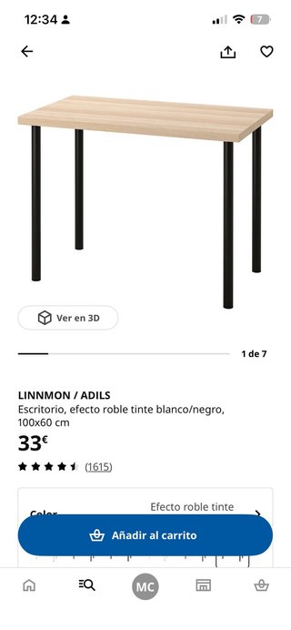 Escritorio y Silla Negra