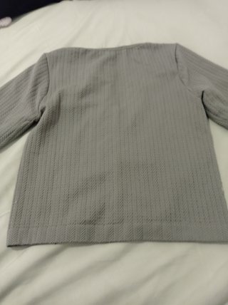Camiseta Stradivarius elástica verde oliva XS