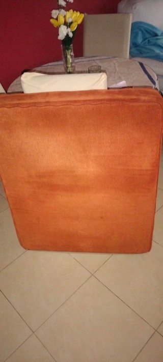 Cojines de sofá color terracota