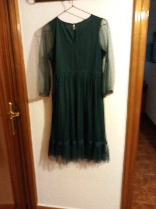 Vestido de CORTE INGLÉS fiesta verde NOENVÍO