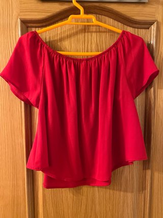 Blusa Stradivarius Roja Talla M