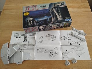 Joya Vintage-Maqueta Star Wars AT-AT(1989)MPC/ERTL