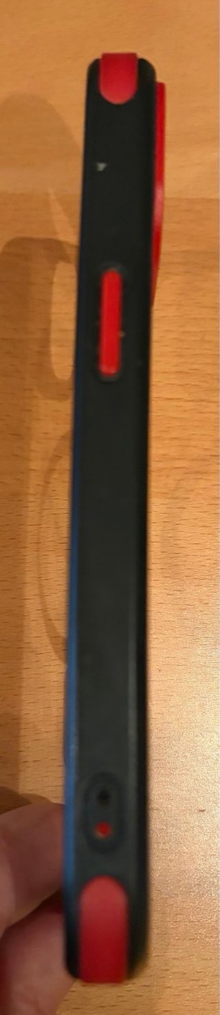 Funda iPhone 13/14 Transparente Roja Negra