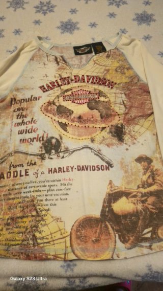 Dos Camiseta Harley-Davidson Mujer. Talla S.