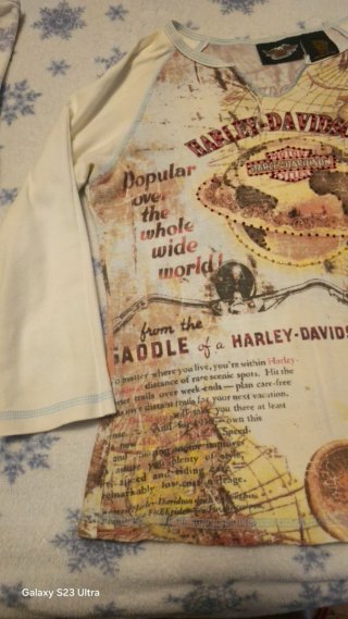 Dos Camiseta Harley-Davidson Mujer. Talla S.