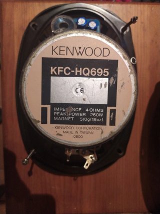 Par Altavoces Kenwood KFV-HQ695 Ovalados Negros