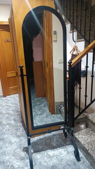 Espejo de hierro forja envejecido