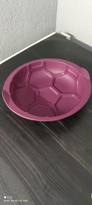 Molde silicona balón fútbol Tupperware