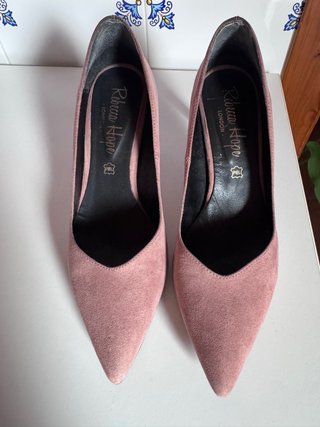 Zapatos tacón rosa Rebecca Hope T.36