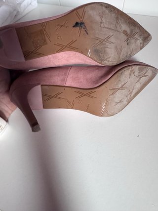 Zapatos tacón rosa Rebecca Hope T.36