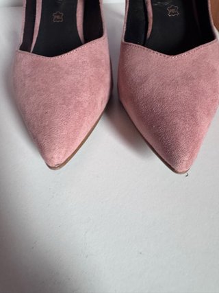 Zapatos tacón rosa Rebecca Hope T.36