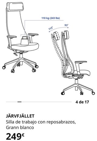 Silla de oficina IKEA Järvfjället