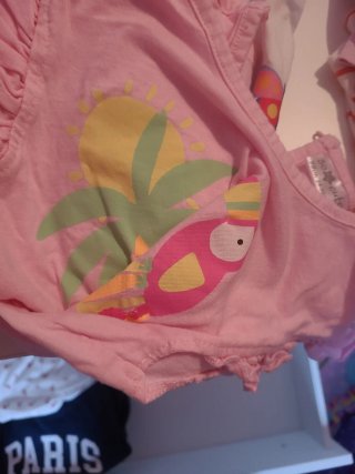 Lote 4 camisetas niña manga corta