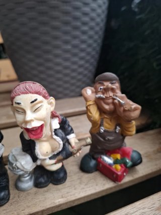 Lote Figuras Resina Caricaturas Profesiones