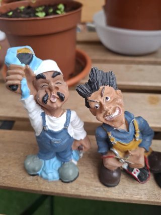 Lote Figuras Resina Caricaturas Profesiones